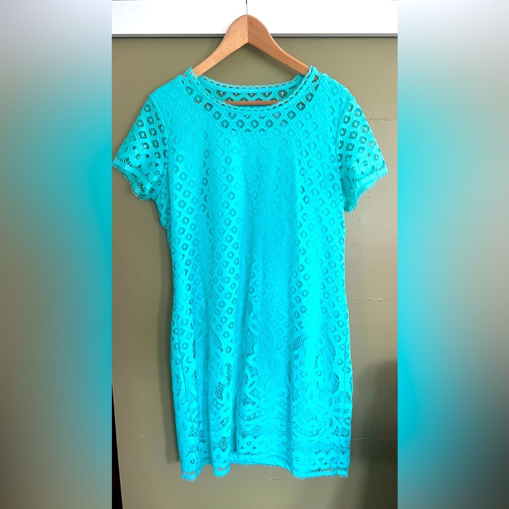Lace Overlay Dress